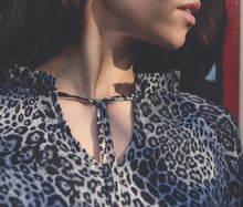 Colette ruffle blouse - Leopard