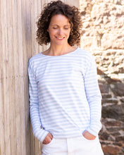 Breton Tee - Baby Blue and White