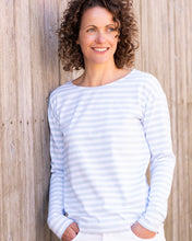 Breton Tee - Baby Blue and White