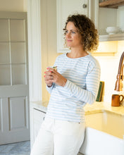 Breton Tee - Baby Blue and White