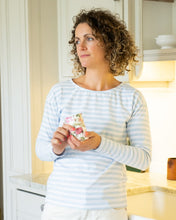 Breton Tee - Baby Blue and White